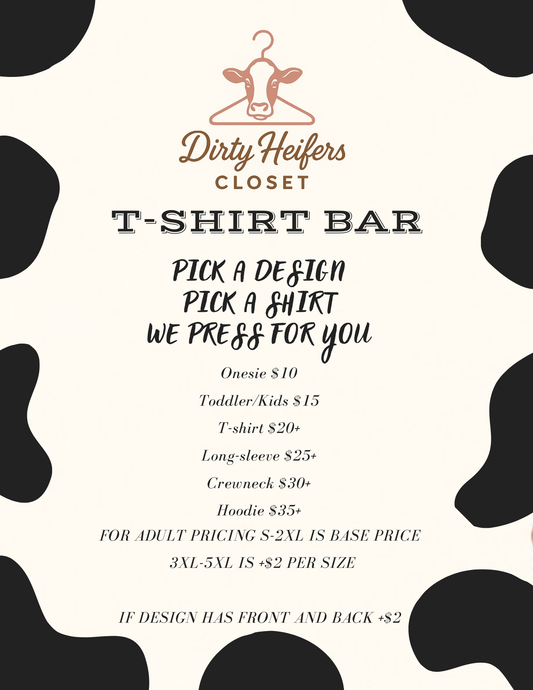 Custom Onesie - T-Shirt Bar